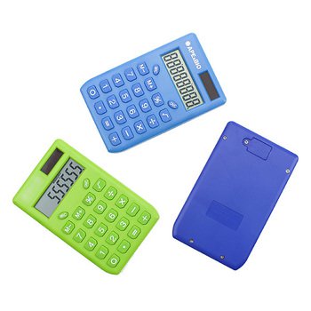 迷你多色8位數塑料太陽能計算機H_1